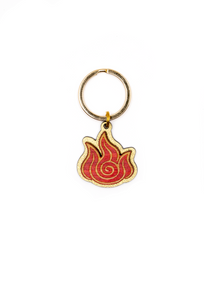 Fire Symbol Keychain